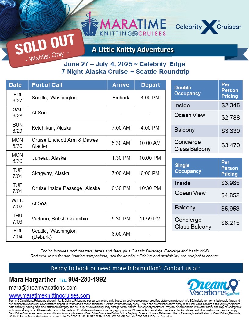 7 Night Alaska Dawes Glacier Cruise flyer